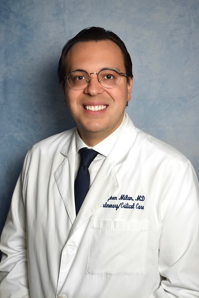 Portrait of Dr. Stephen Milan, MD — South Florida pulmonologist and ICU intensivist